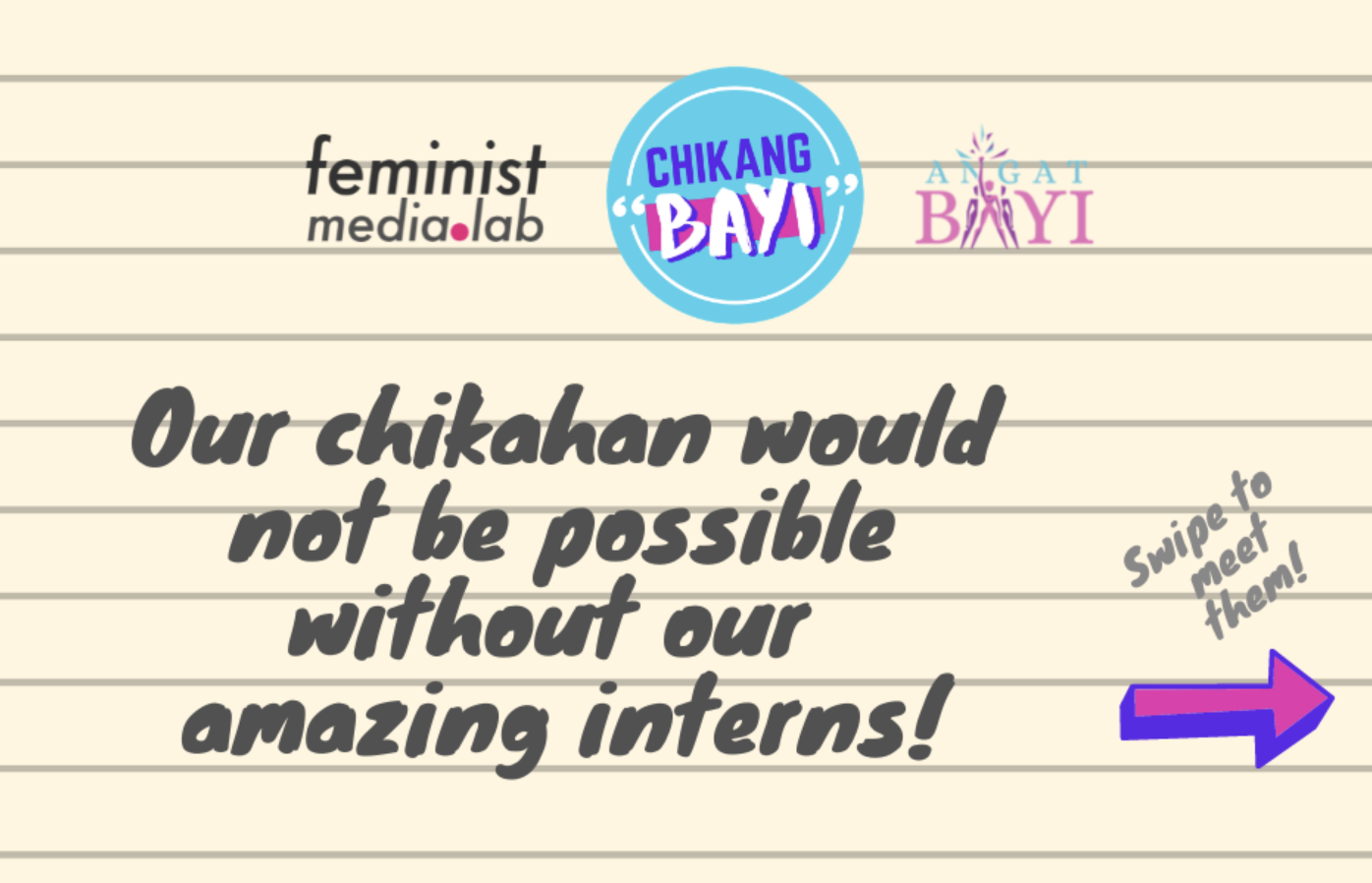 Media internship, feminist style